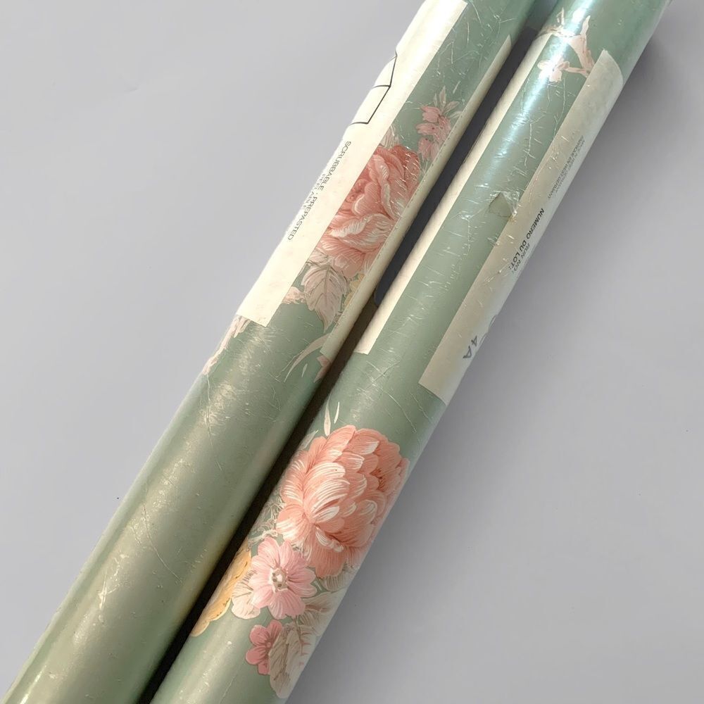 Vintage Chinoiserie Floral Wallpaper